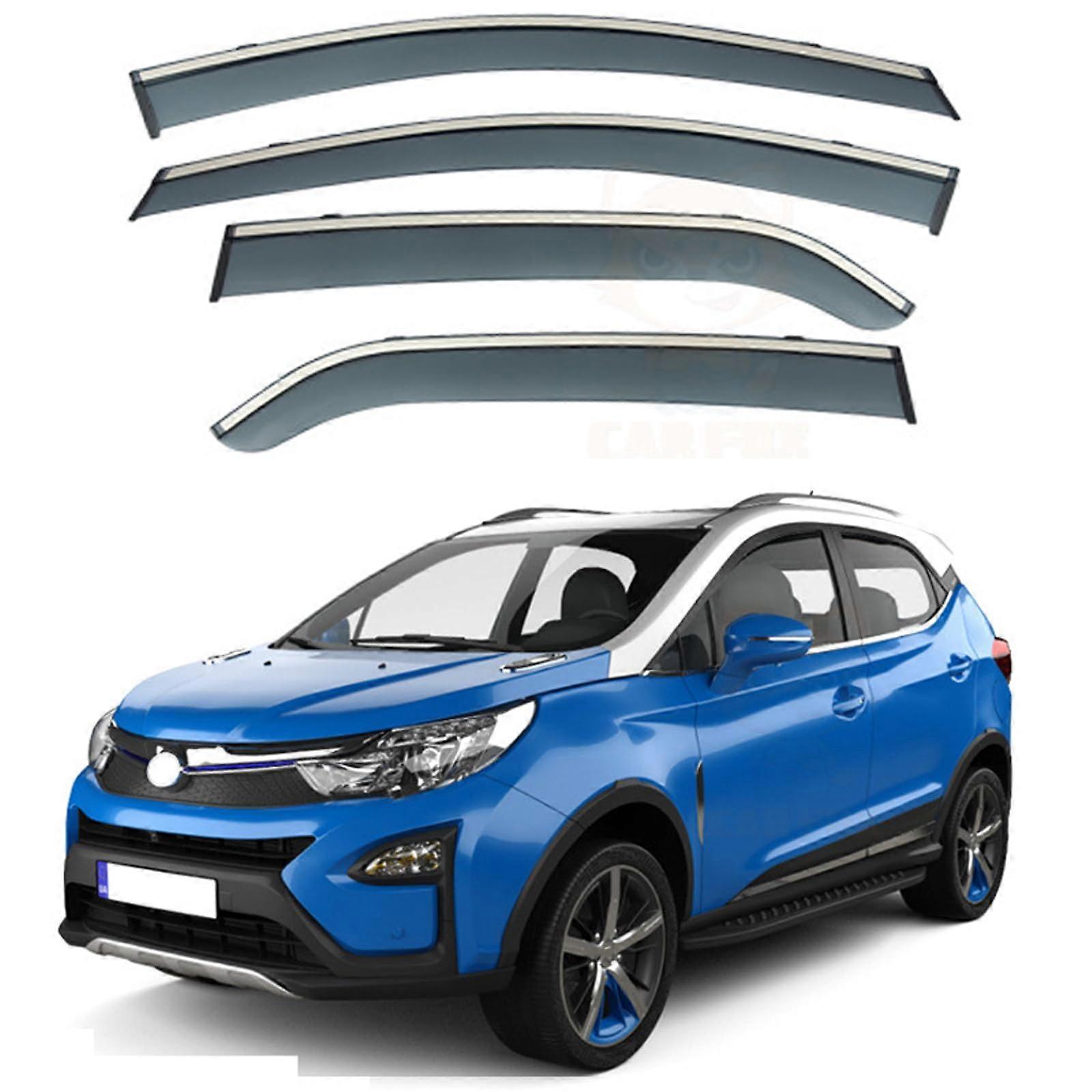 4-Piece Window Rain Guard Shield for BYD Yuan PRO/EV MK1 2016-2025, Exterior Channel Deflector, Windshield Vent Visor