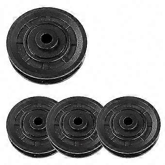 4 Pcs 70mm Universal Wearproof Bearing Pulley Wheel for Gym Fitness Equipment Cable