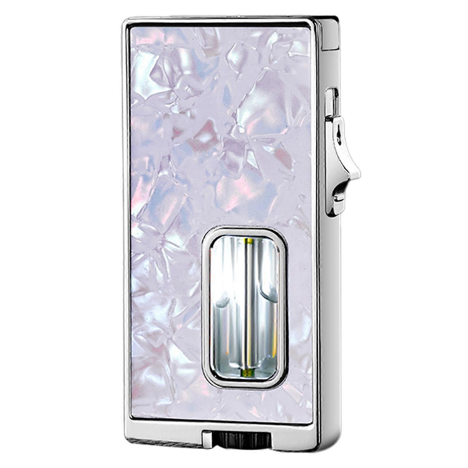 Shake Ignition Butane Lighter - Adjustable Soft Flame, Windproof, Refillable Lighter for Cigars, Candles, BBQ & Camping