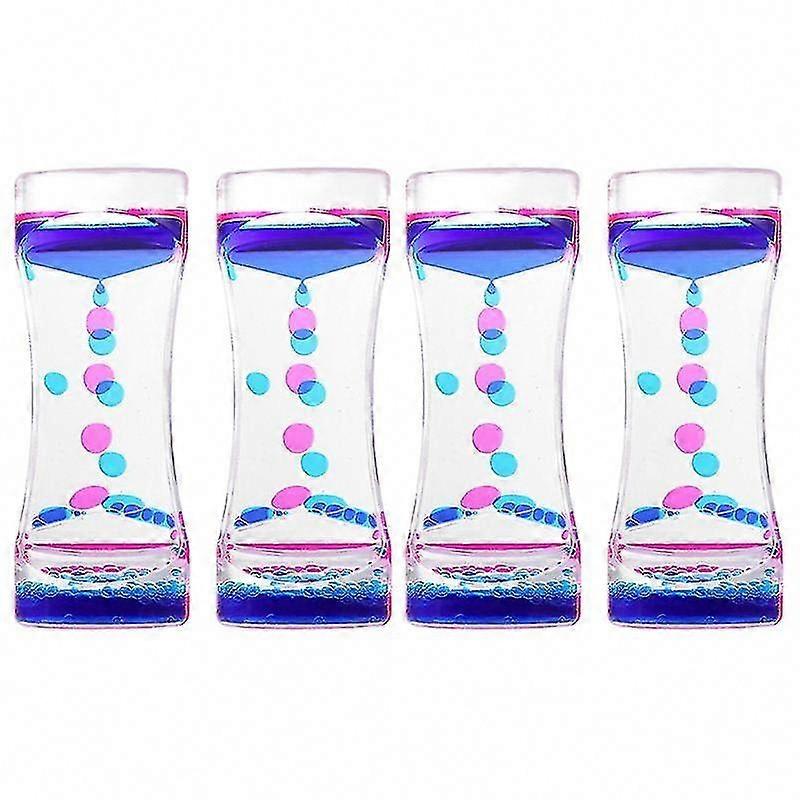 4pcs Liquid Motion Bubbler for Sensory Play and Relaxation