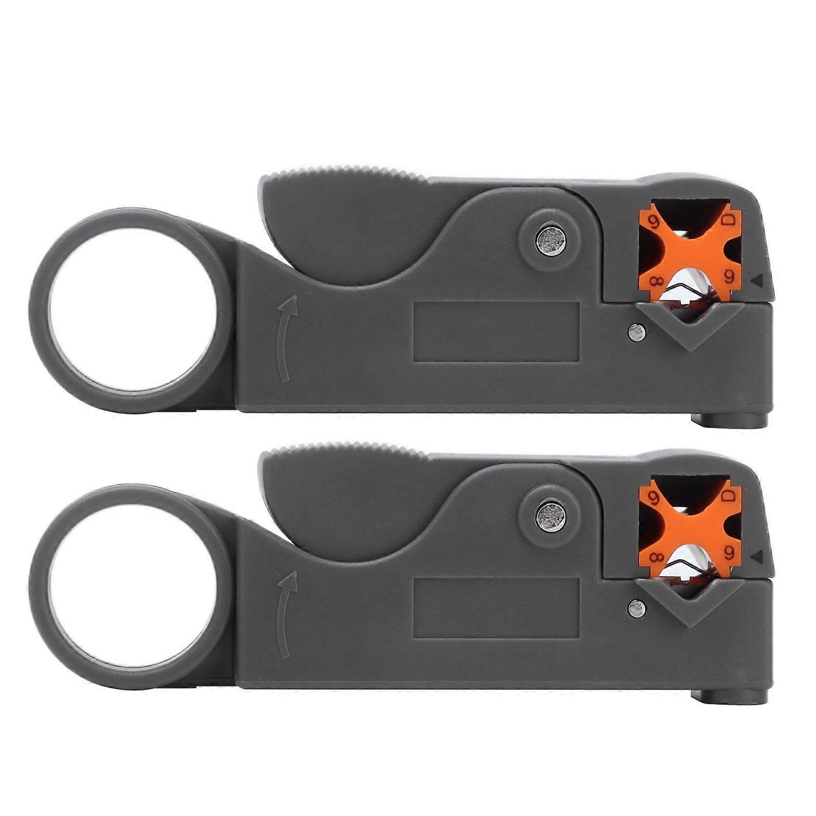 2 Pcs Double Blade Coaxial Cable Stripping Tool Kit, Wire Stripper