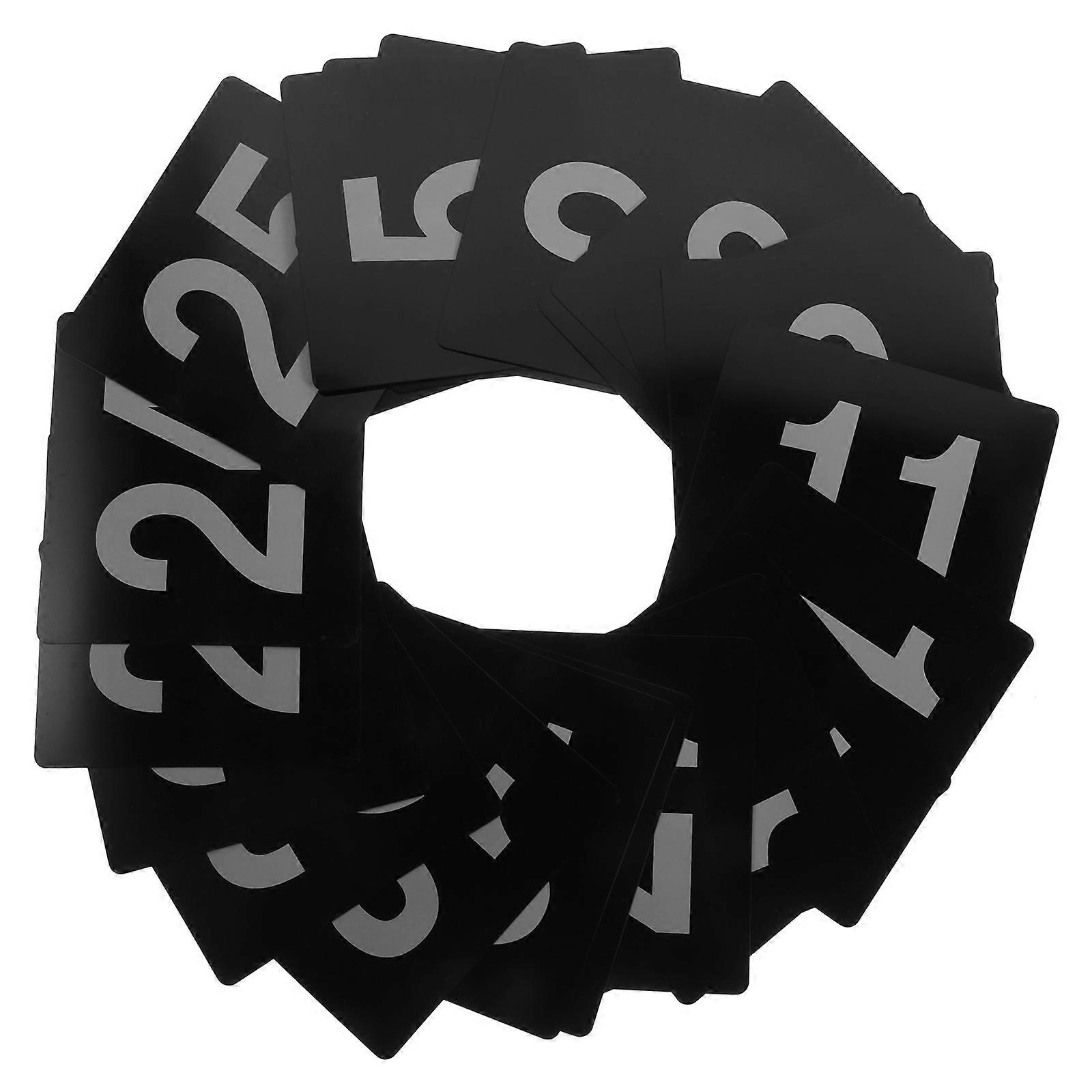 25pcs Tabletop Number Sign Wedding Party Number Seat Card Club Bar Number Marker(1 25)