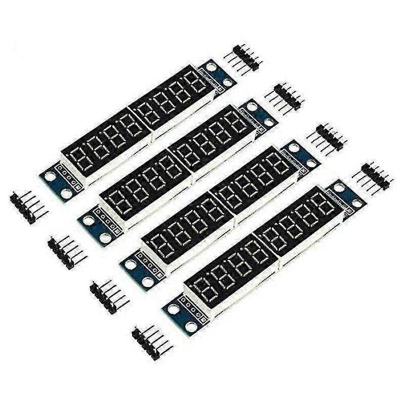 4pcs 8-digit 7 Segment Module 8 Bit Digital Segment Tube Led Display Module Supports Cascade Eight