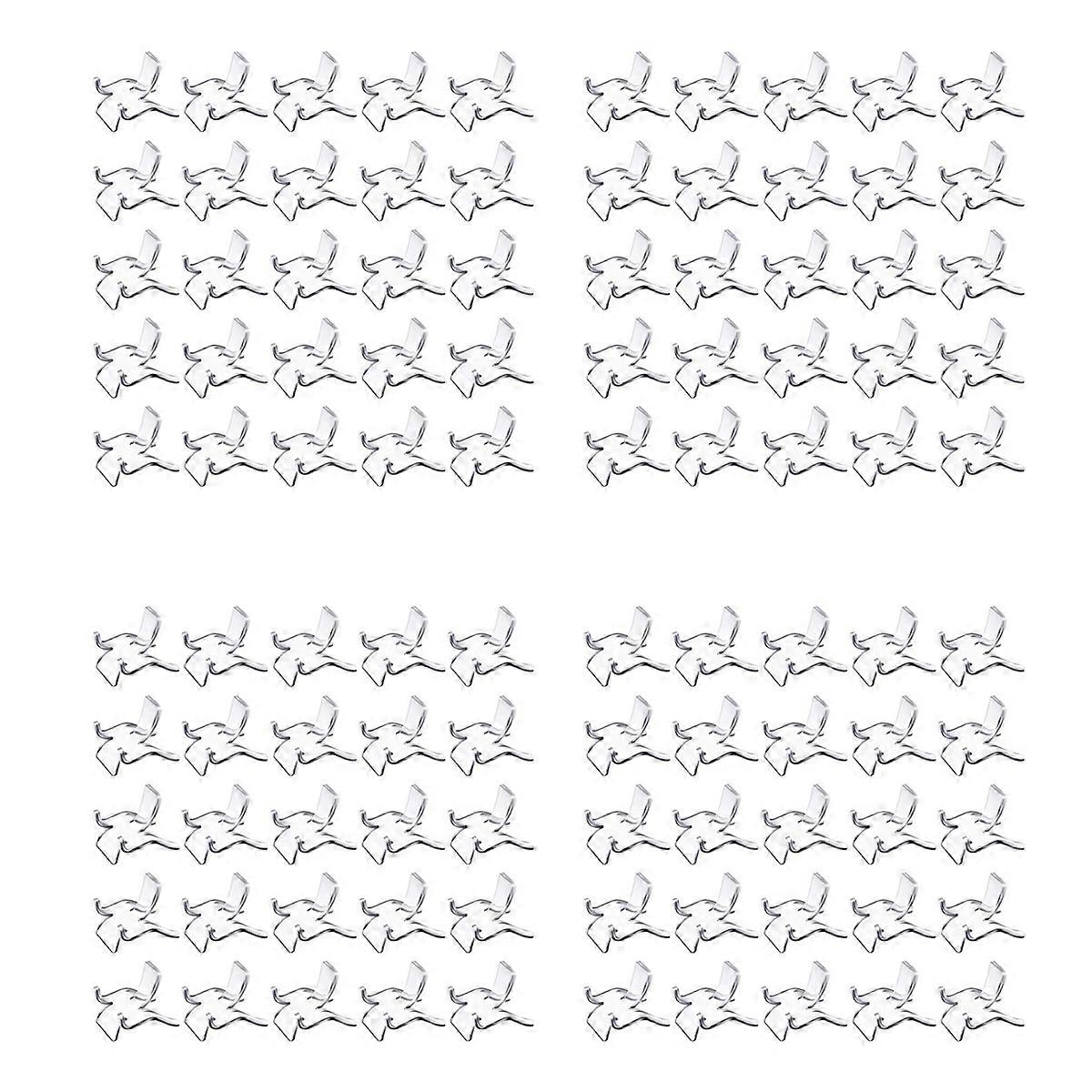 100 Pieces Acrylic Display Holder Clear Plastic Display Easel Stands Acrylic Display Easel Holders