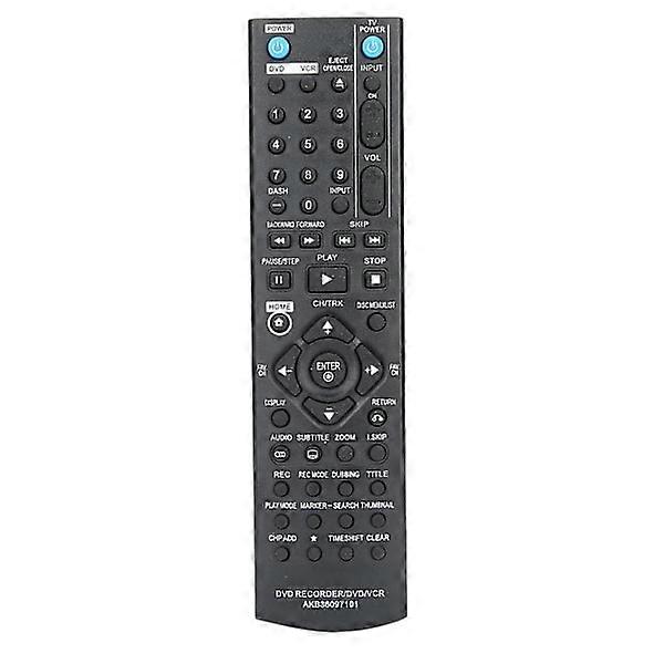 LG DVD/VCR/DVDR Recorder Remote Control Replacement