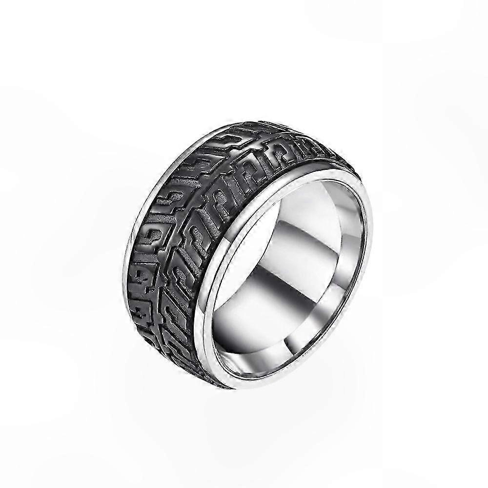 Metal Tire Ring with Tread Pattern for Racing Enthusiasts