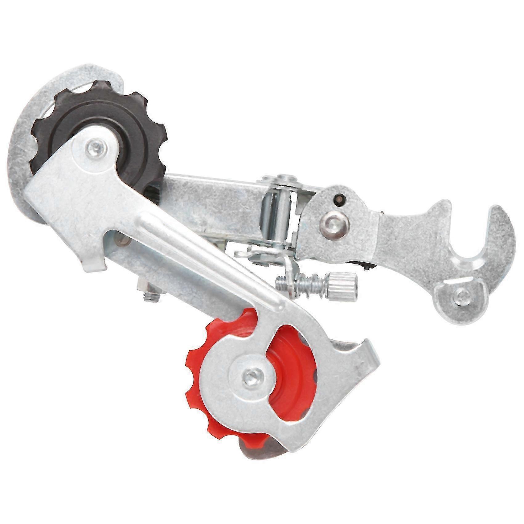 Racing Bicycle Part Silver Tone Metal 3-7 Speed Rear Derailleur Edition 0830