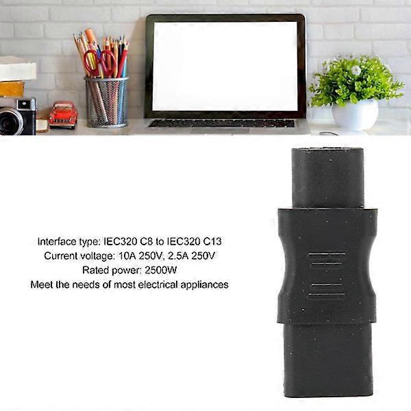 4pcs IEC320 C8 to C13 power PVC housing IEC320 power for laptop UPS socket