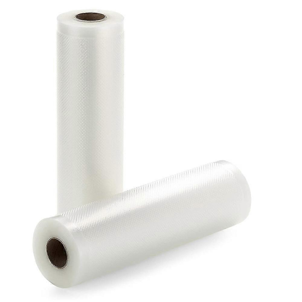 2pcs Thickened Food Preservation Texture Vacuum Bag Roll Embossed