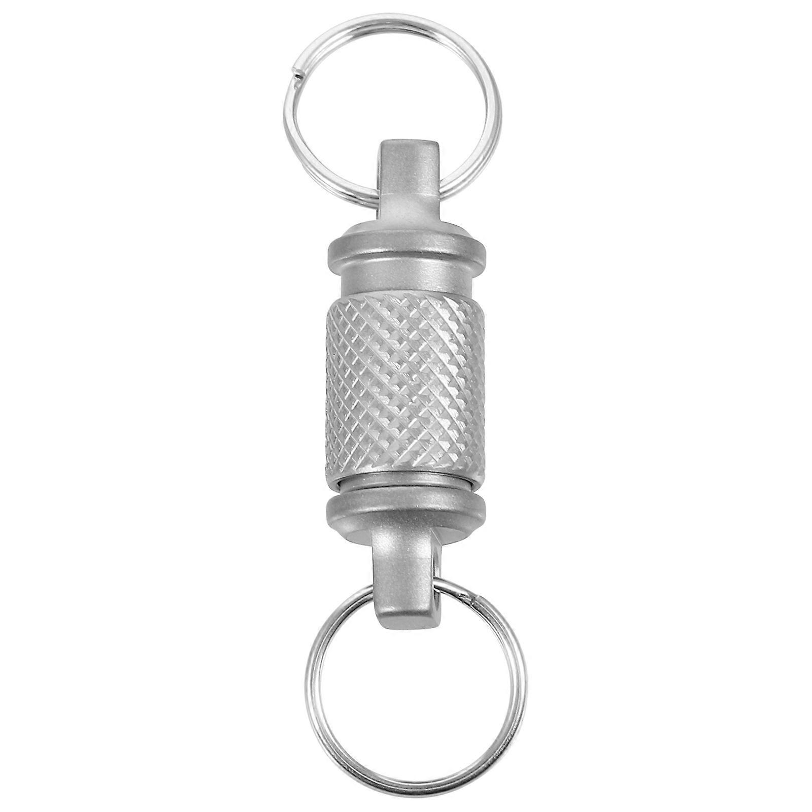 Titanium Alloy Rotating Quick Release Keychain for Car and House Keys – Lightweight and Compact Design