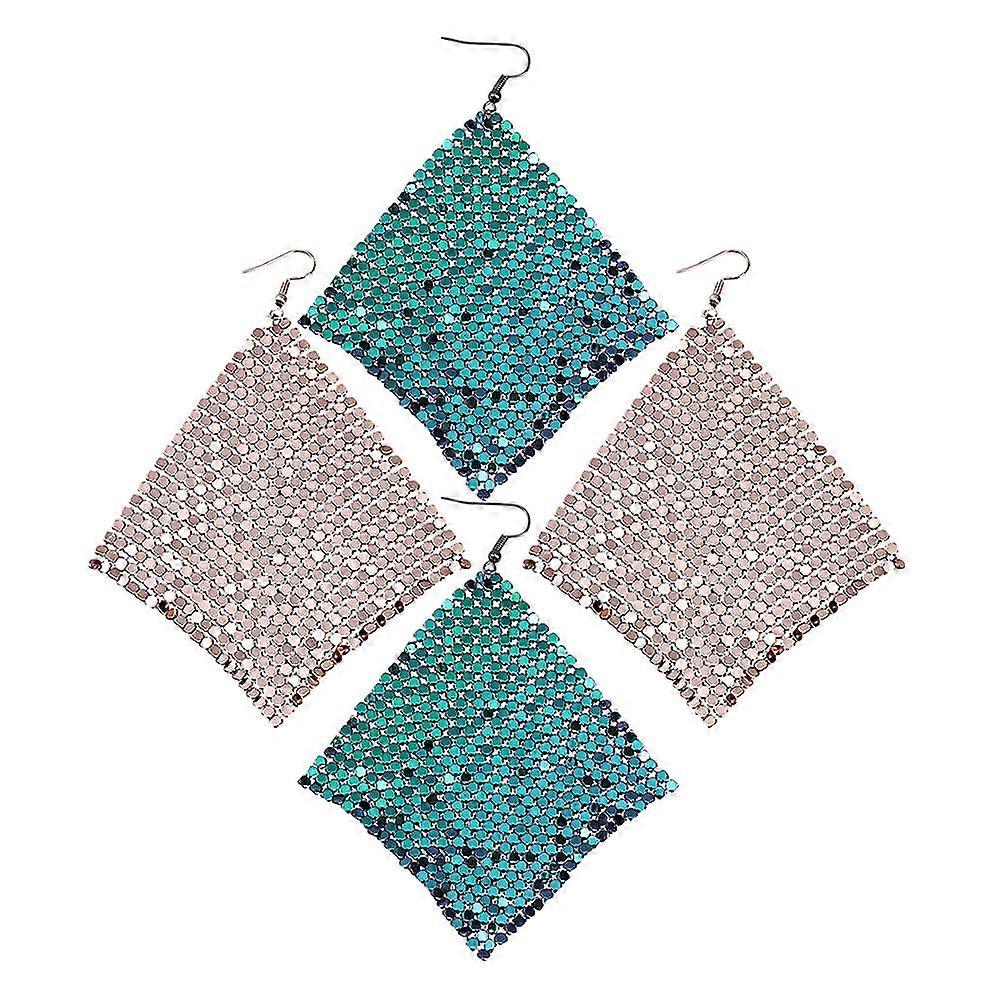 Trendy Sequin Tassel Earrings For Women Suitable For Parties Assorted Color Face-flattering 2 Pair