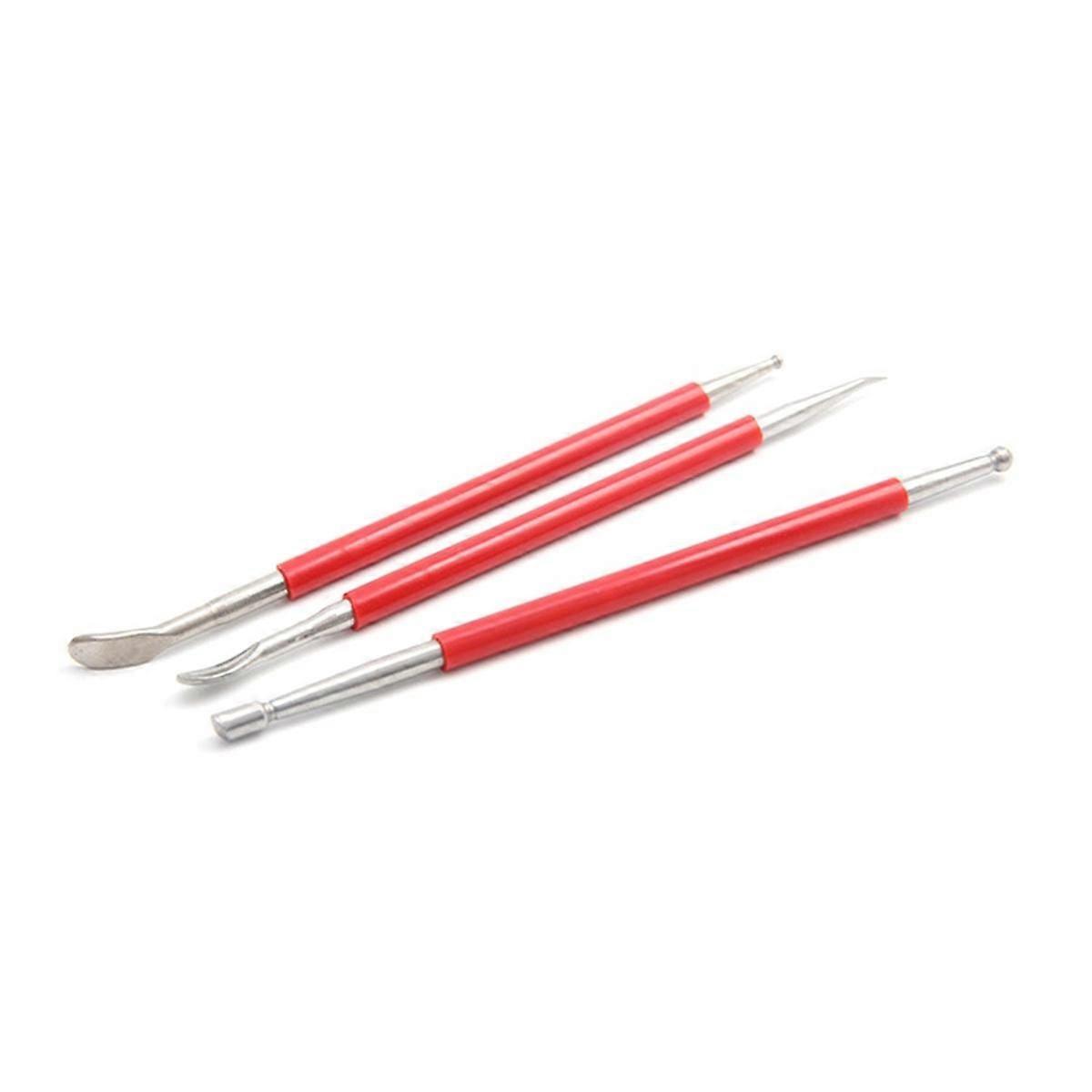 3Pcs DIY Handmade Leather Carving Tools Leather Carving Squeegee Shaper Squeegee Set