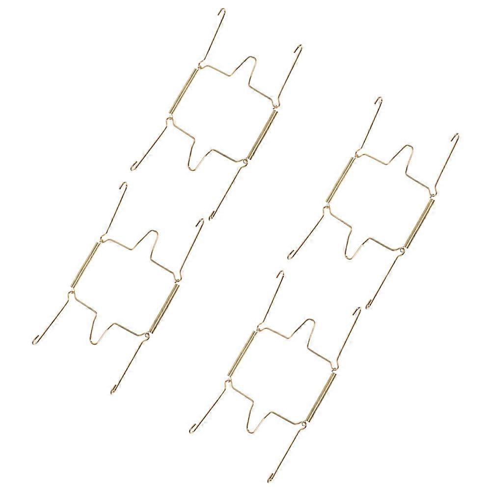 U Type Stainless Steel Plate Hangers U Shaped Spring with 4Pcs for Wall Display