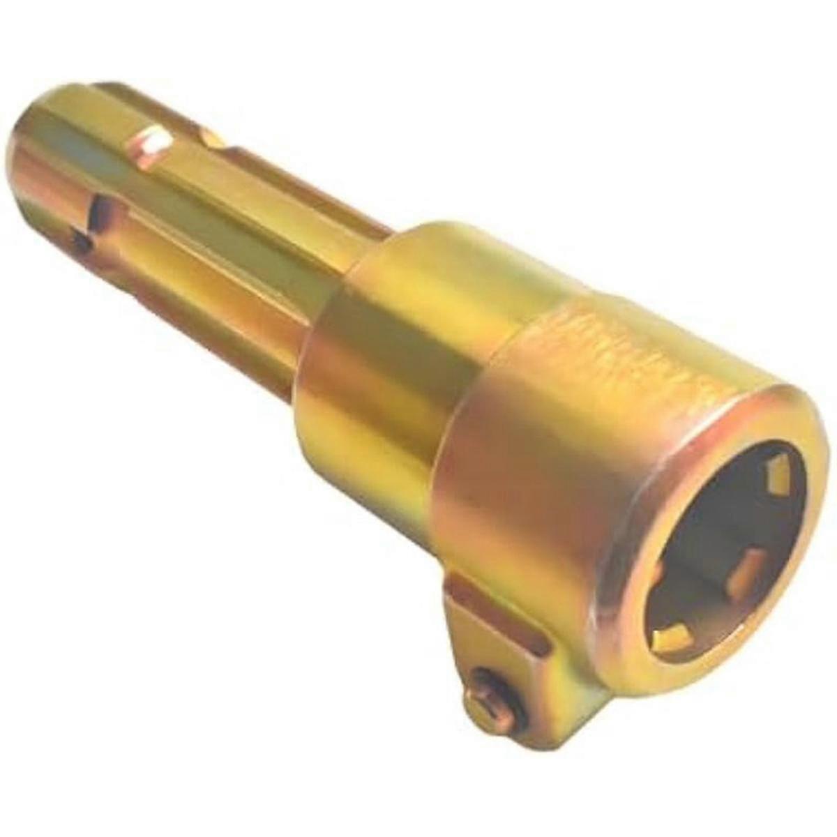 Adaptador extensor de tomada de força - Versão atualizada para tratores: 1-3 / 8 polegadas fêmea para 1-3 / 8 polegadas macho com compatibilidade de 6 estrias