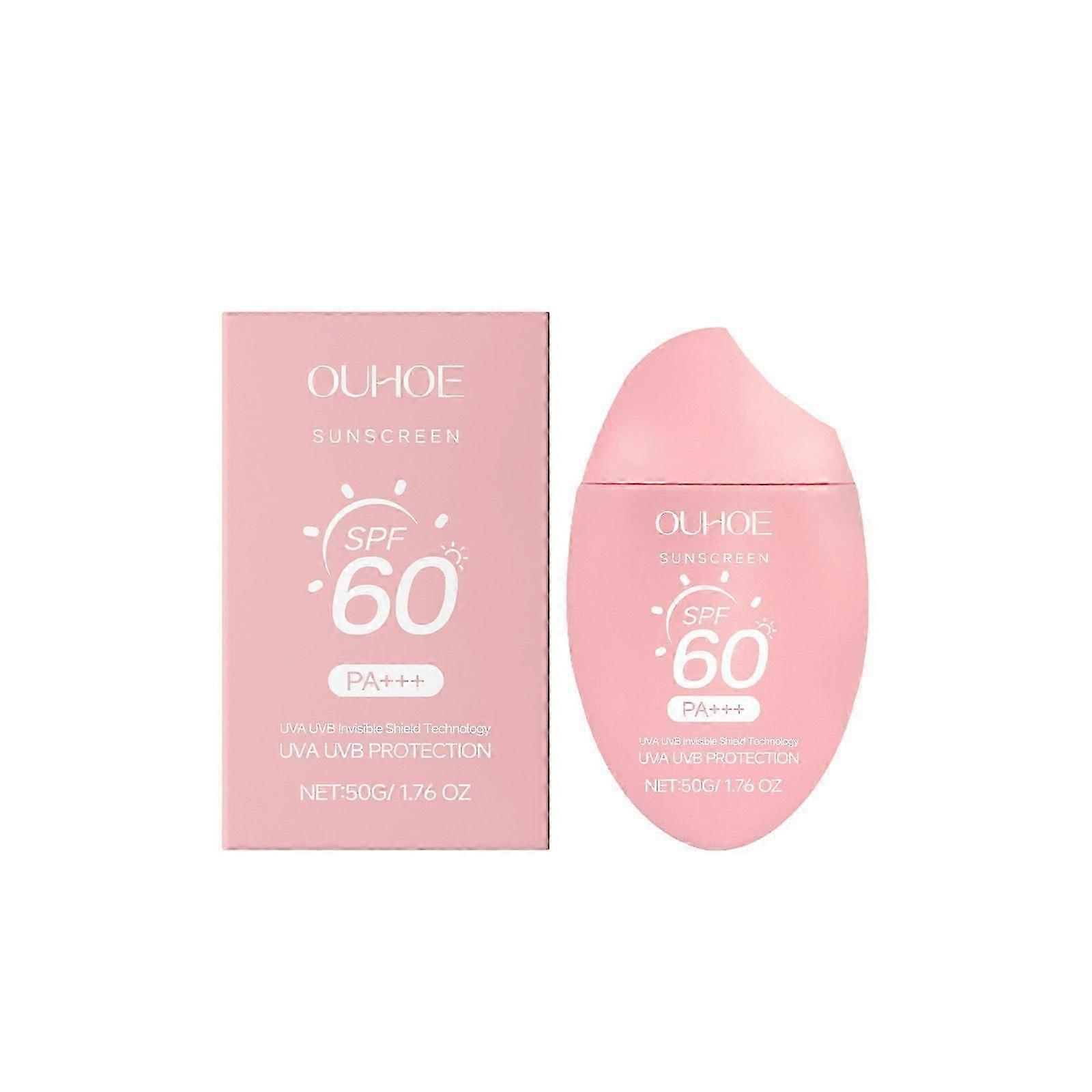 קרם הגנה לפנים SPF 60 Pa+++, לחות תמצית שמש קרם הגנה לפנים ללא גודל נסיעות דביק קרם הגנה חזק מפני ענבי UBB, ללא שמן קרם הגנה