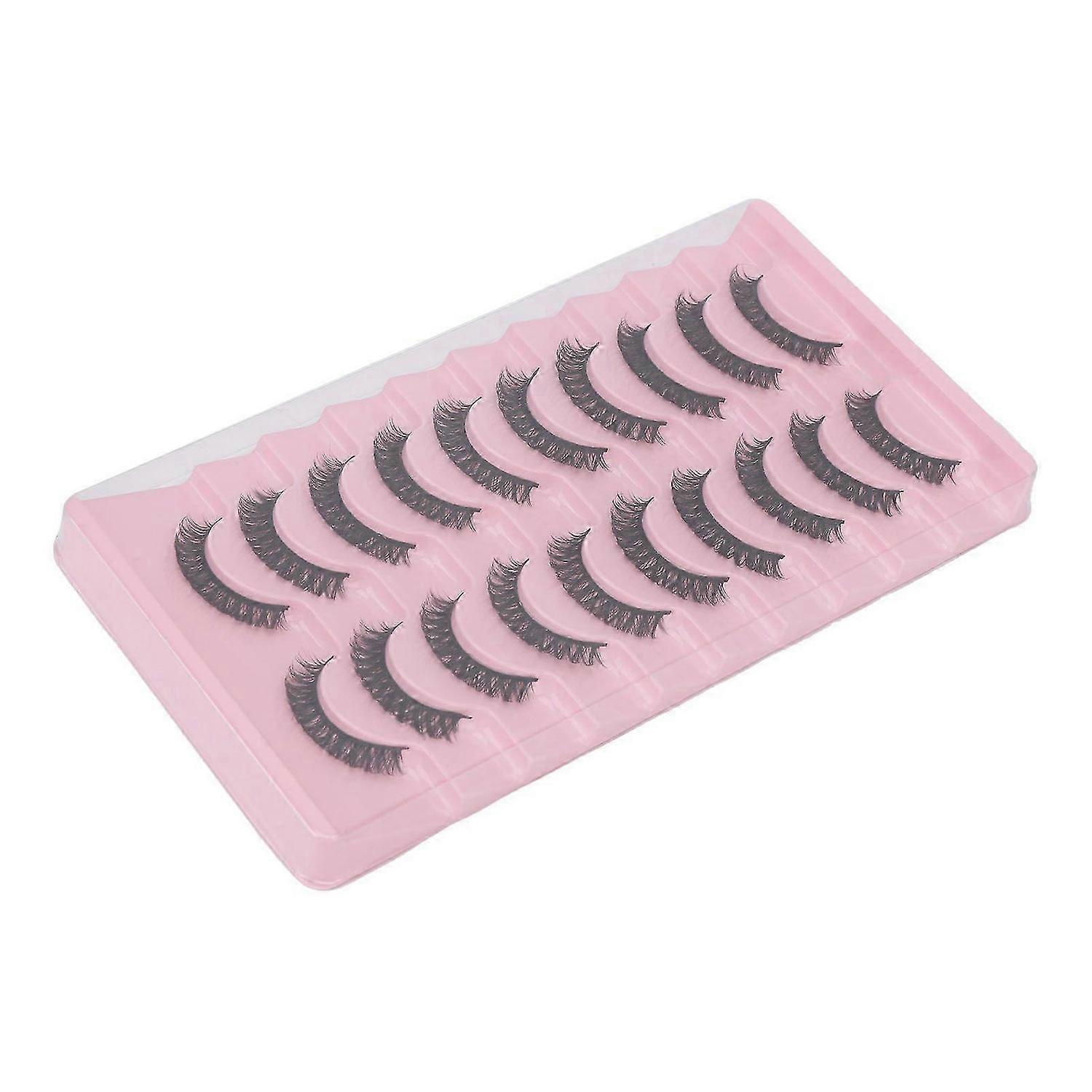 2025 Latest Model 10 Pairs False Eyelashes DD Curl Multipack Extension Lightwe...