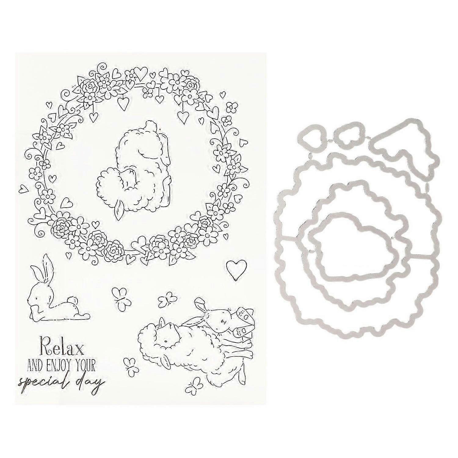 2025 Latest Model Clear Stamps Recyclable DIY Combination Handcraft Card
