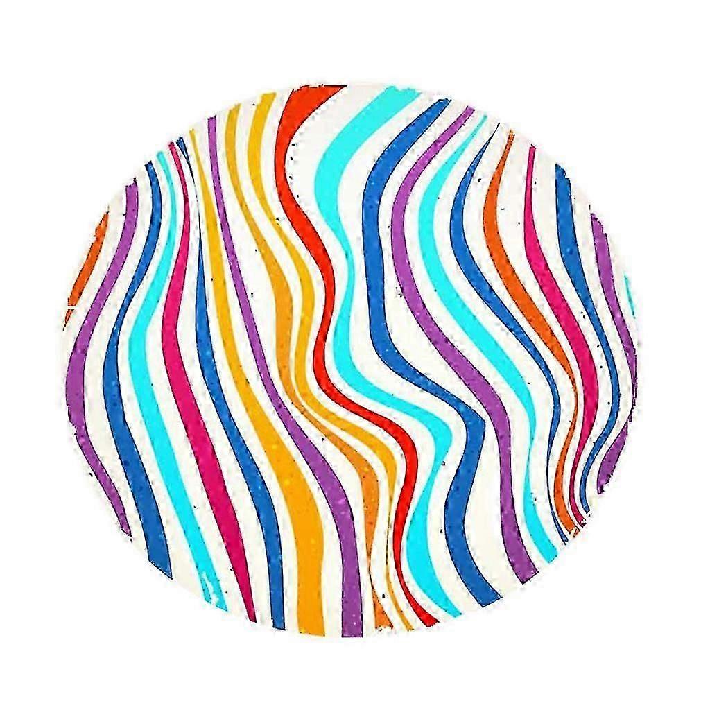 Waterproof Round Tablecloth with Elastic Hem for Indoor Outdoor Use, Fitted Table Cover for Backyard Parties & Family Gatherings