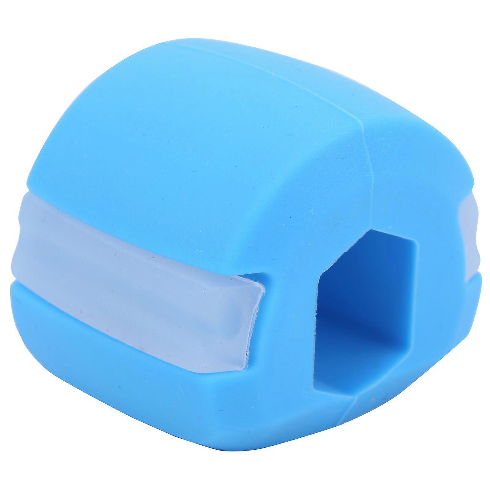 Face Jaw Muscle Exerciser Ball Trainer 3.7x3x3 cm Blue Silica Gel