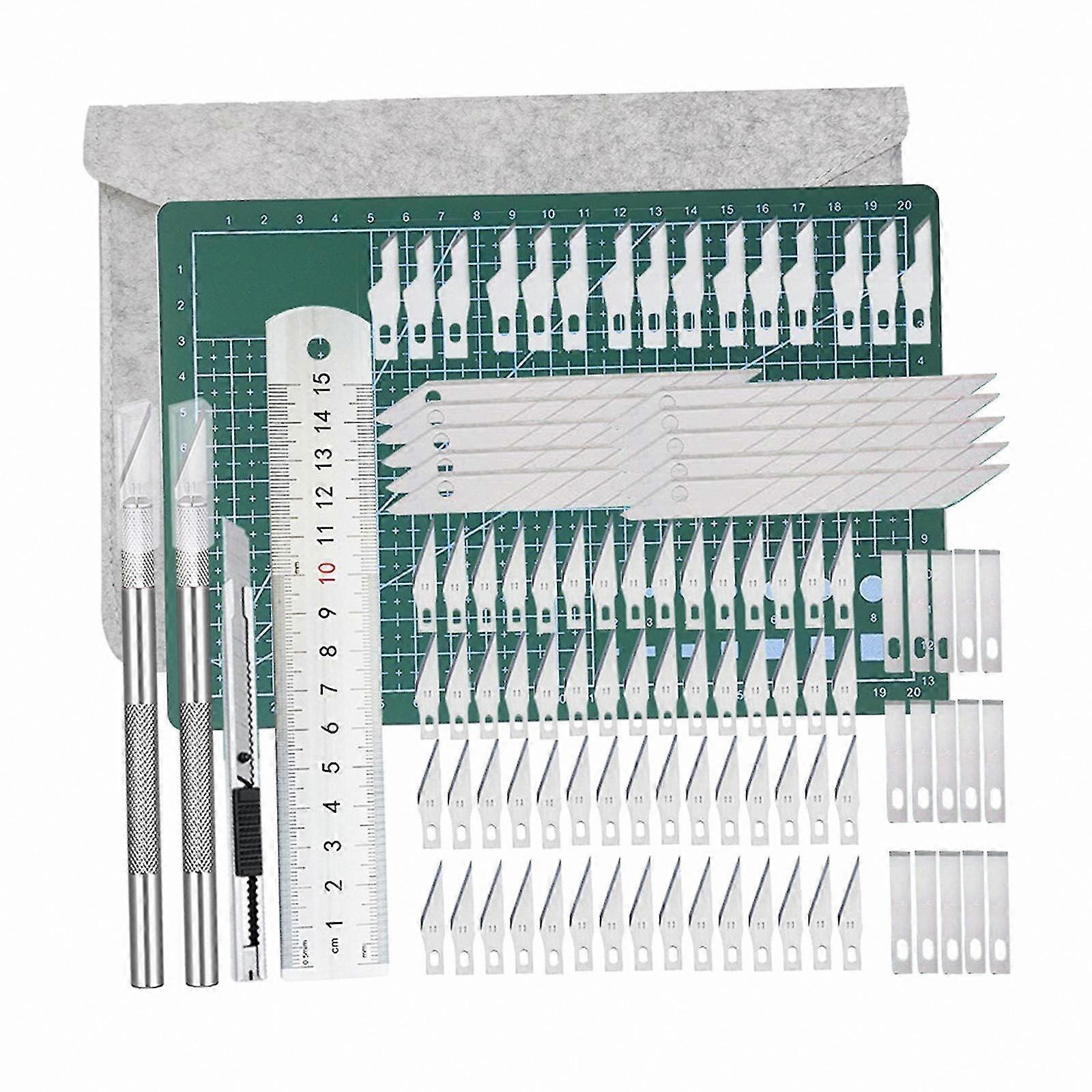 Precision Craft Knife Set with 110 Blades for Art, Scrapbooking, and Hobby Projects