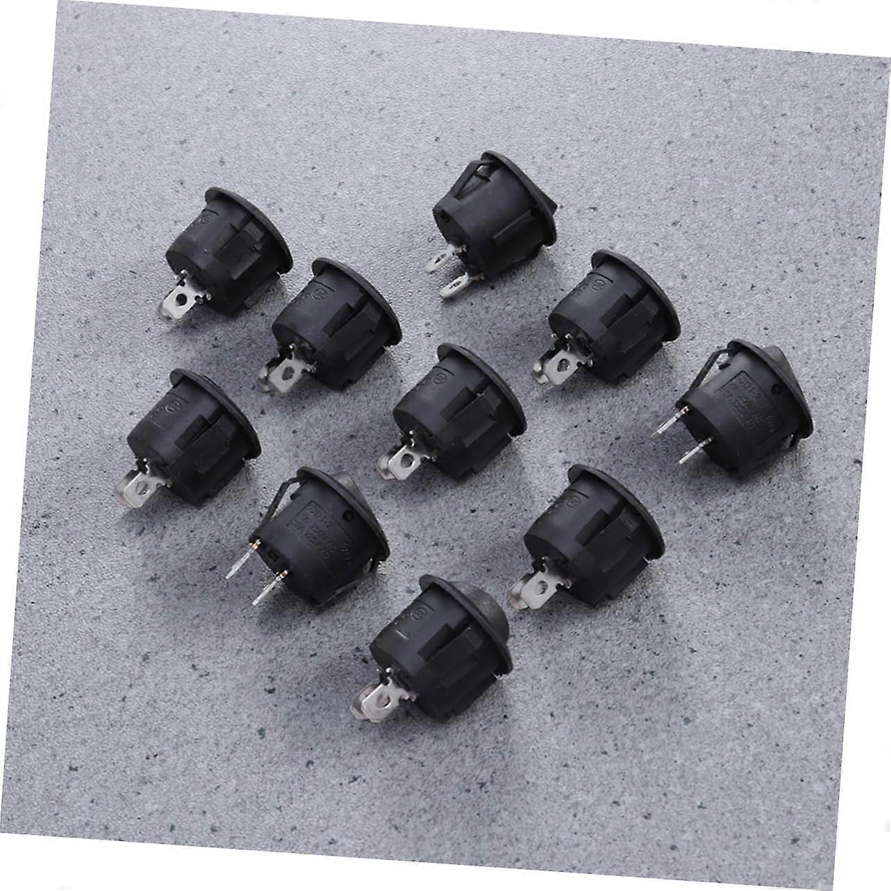 Pin Round Rocker Switch 10 Pcs Ignition Start Stop Power Boat Car Switch