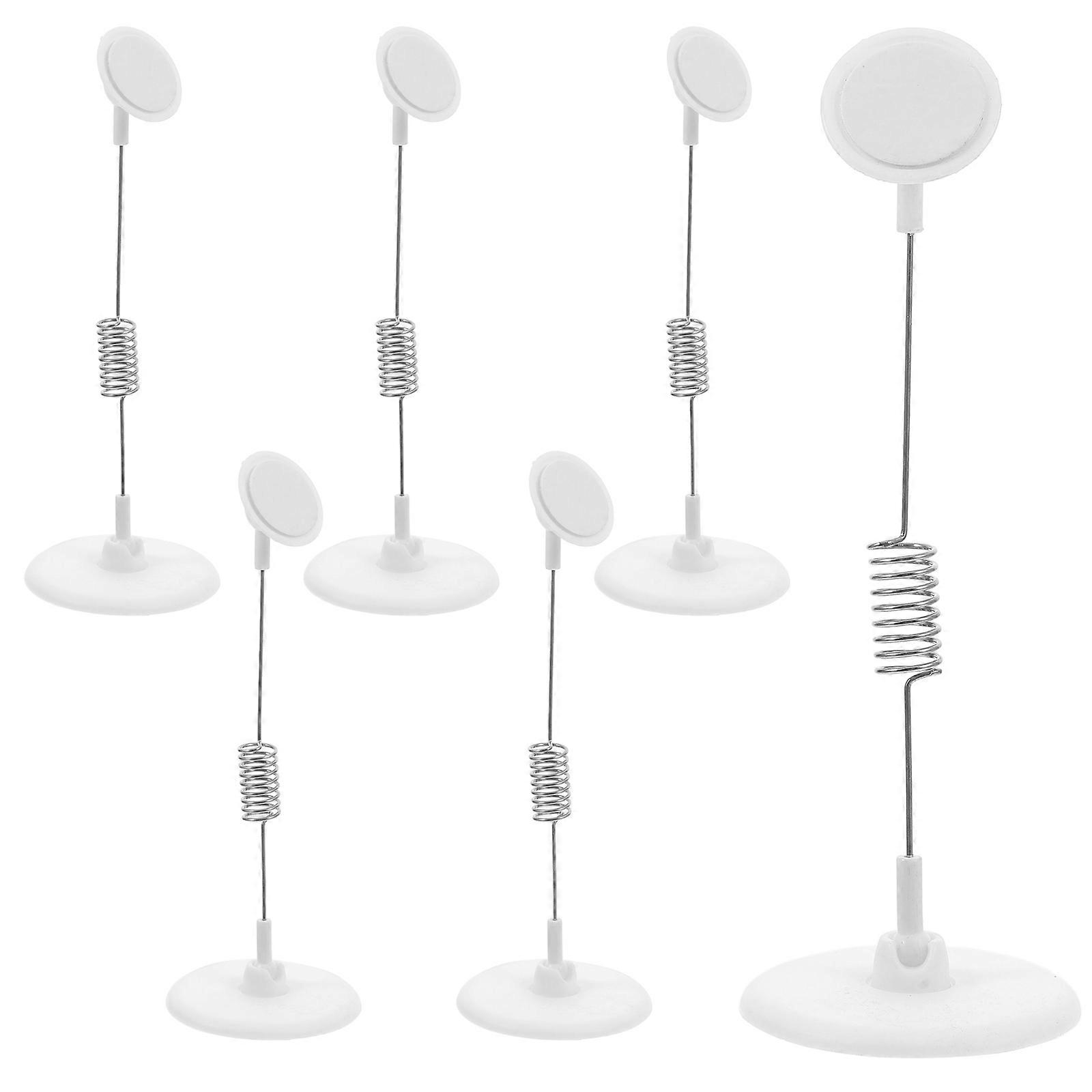 Adhesive Sign Holder for Display Function with 6Pcs Sticky Label Holder Stands