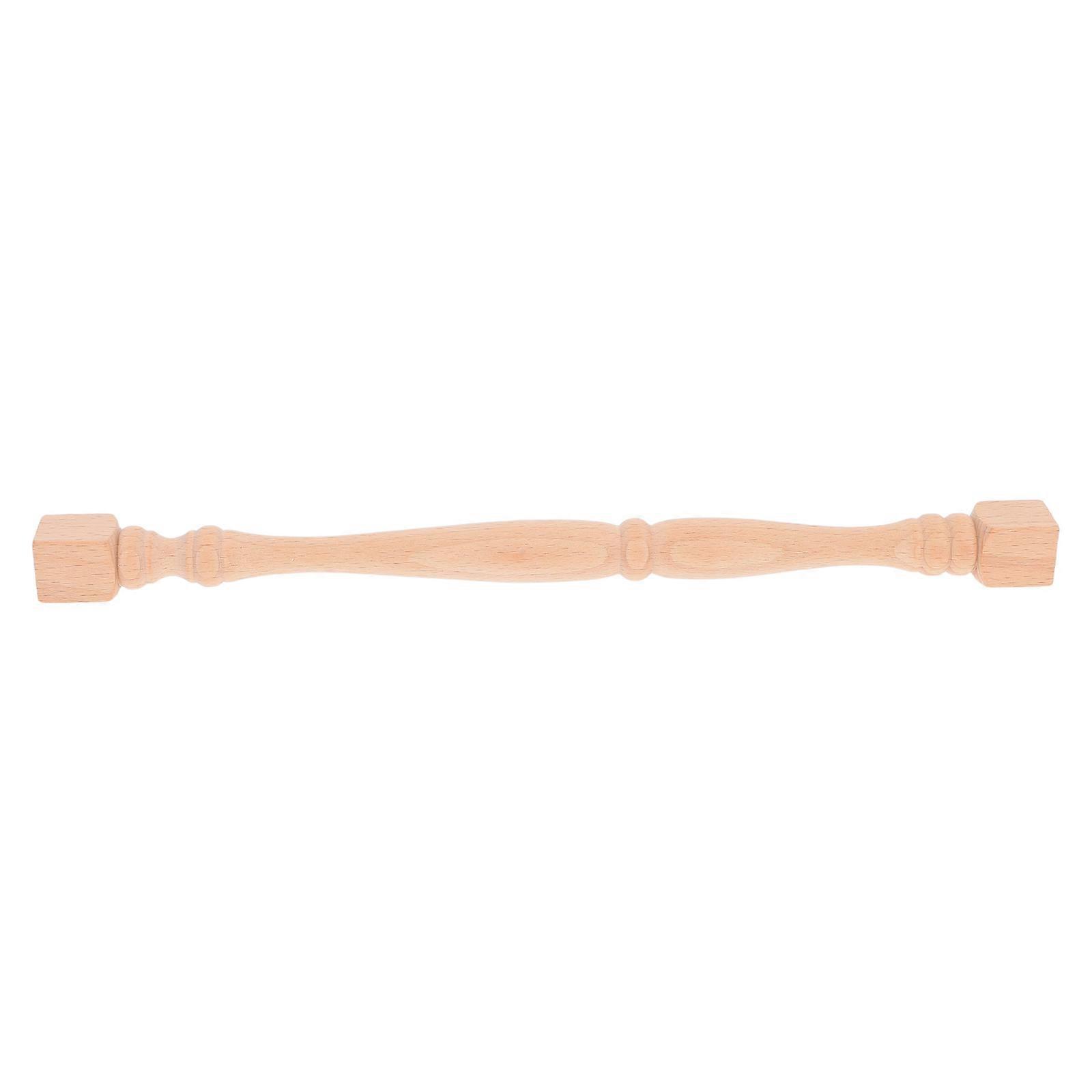 Solid Wood Decorative Baluster for Staircase Repair 4Pcs Unpainted