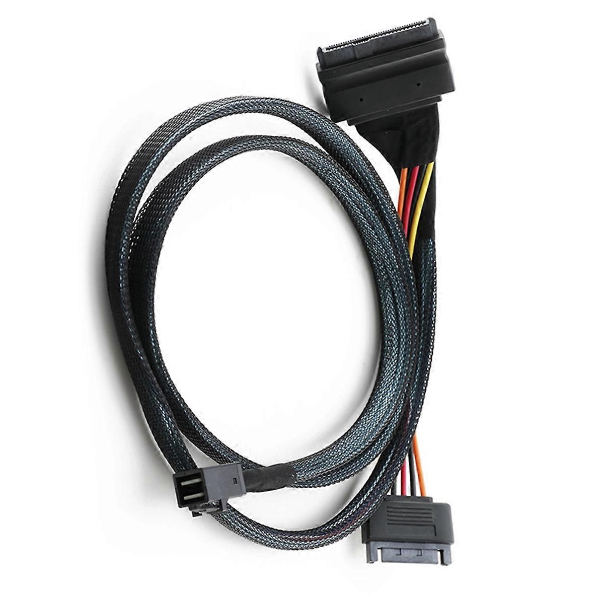 Built-in 12G Cable 0.75M with 15Pin Power Supply, for U.2 SSD