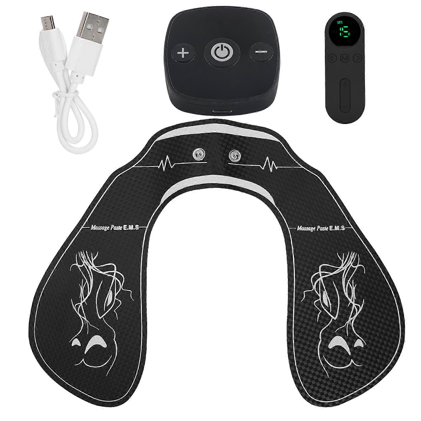 Stimulateur de hanches EMS sans fil, télécommande intelligente, massage et lifting des fesses, noir