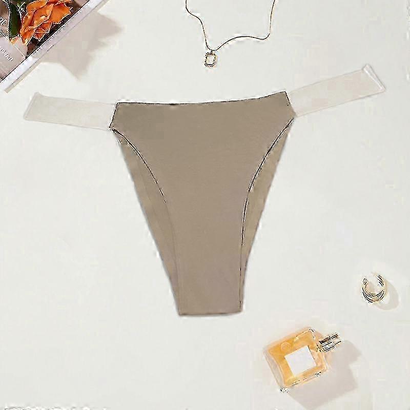 Invisible Seamless Thong with Transparent Waistband for Women in Sizes X-Small to Large