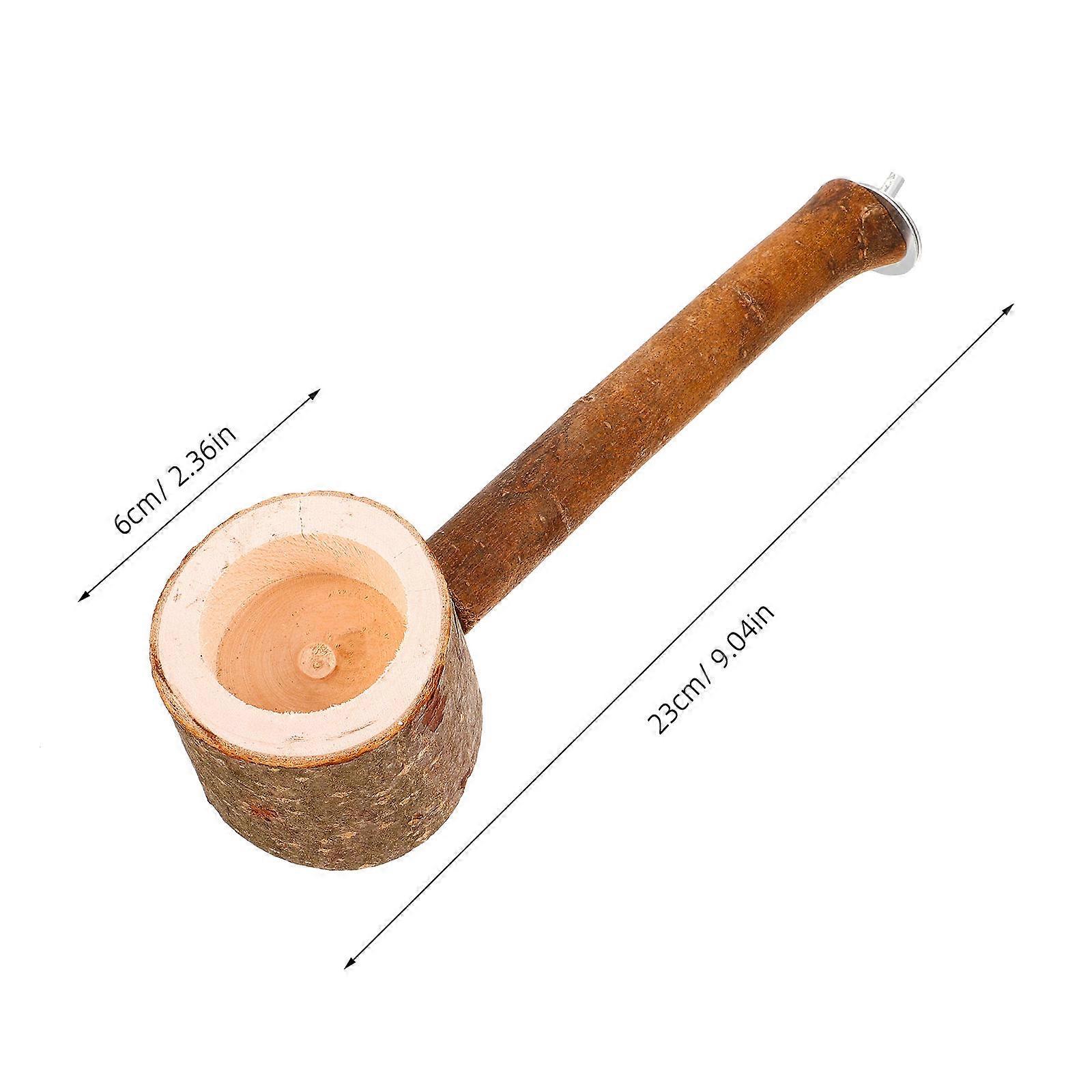 Wooden Bird Perch Stand for Parrot Training and Play 2Pcs
