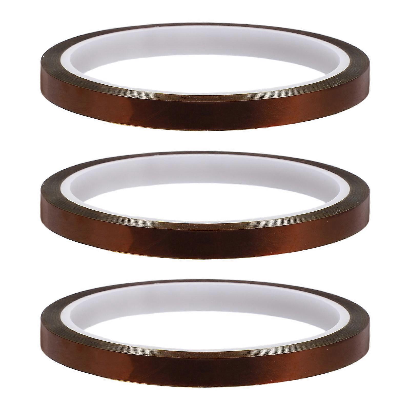 Heating Tape 3 Rolls Heat Resistant Adhesive for Heat Transfer Sublimation