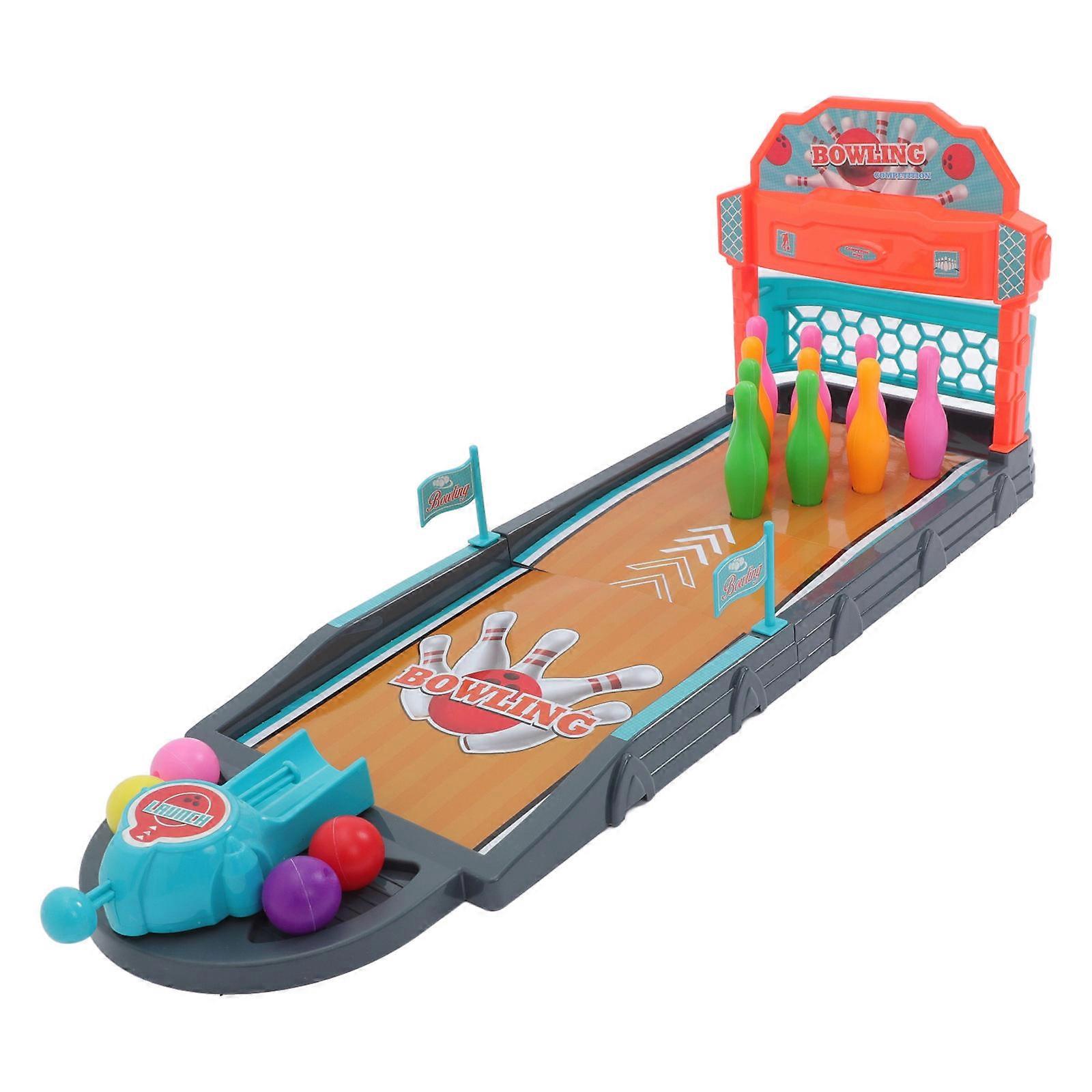 Bowling Toy Set Indoor Office Entertainment Abs Plastic 1Set