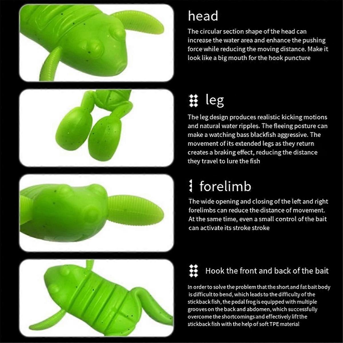 A Frog soft bait kicking frog lure bait