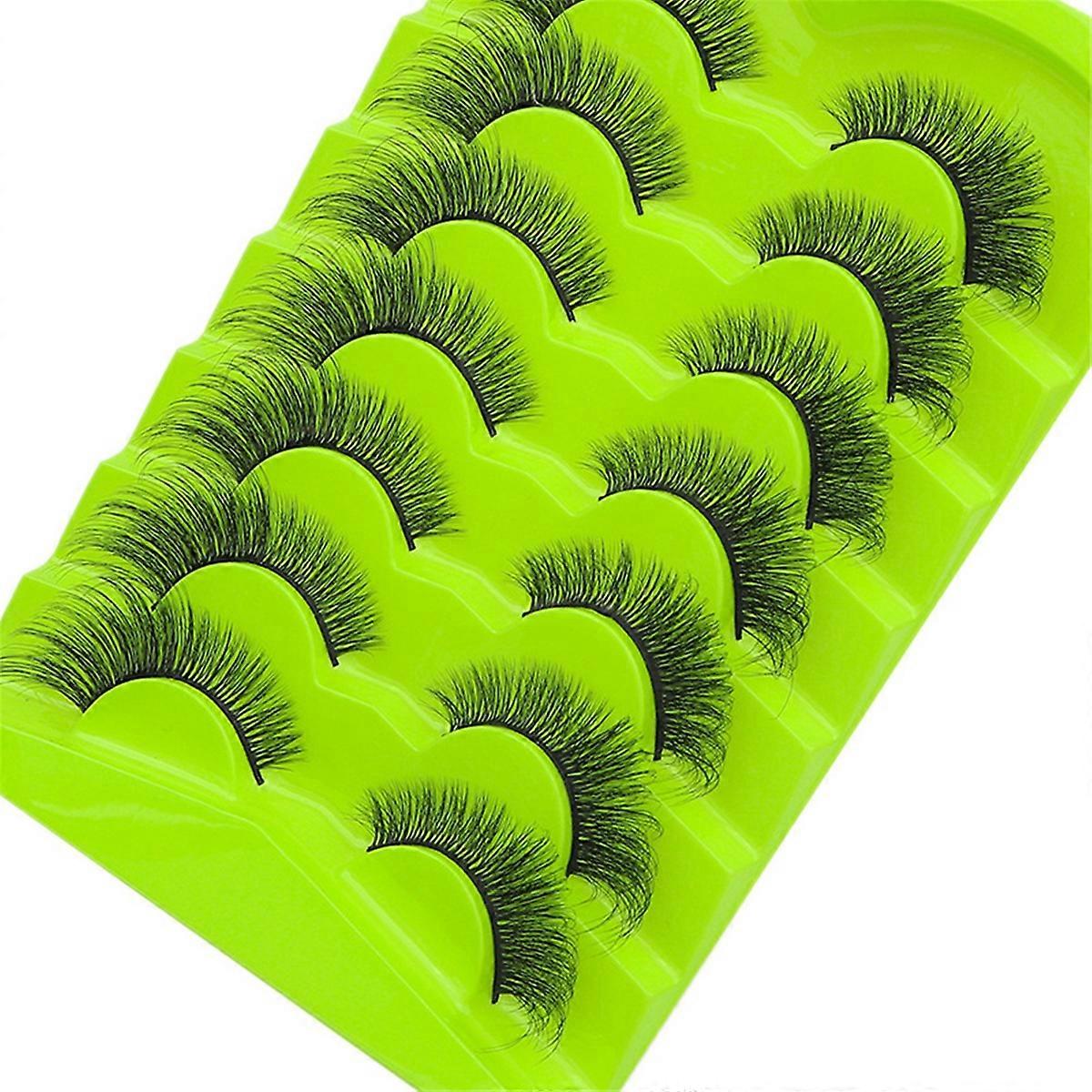 004 7 Pairs Eyelashes Makeup Dramatic 3D Reusable Lashe