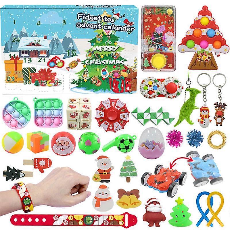 24-piece set DIY hand-torn blind box Christmas advent countdown calendar blind box Christmas blind box children's party gift Christmas toy_40