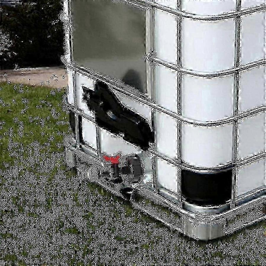 1000 litran IBC-vesisäiliö S60x6-sovitinventtiilillä ja 3/4-hanalla