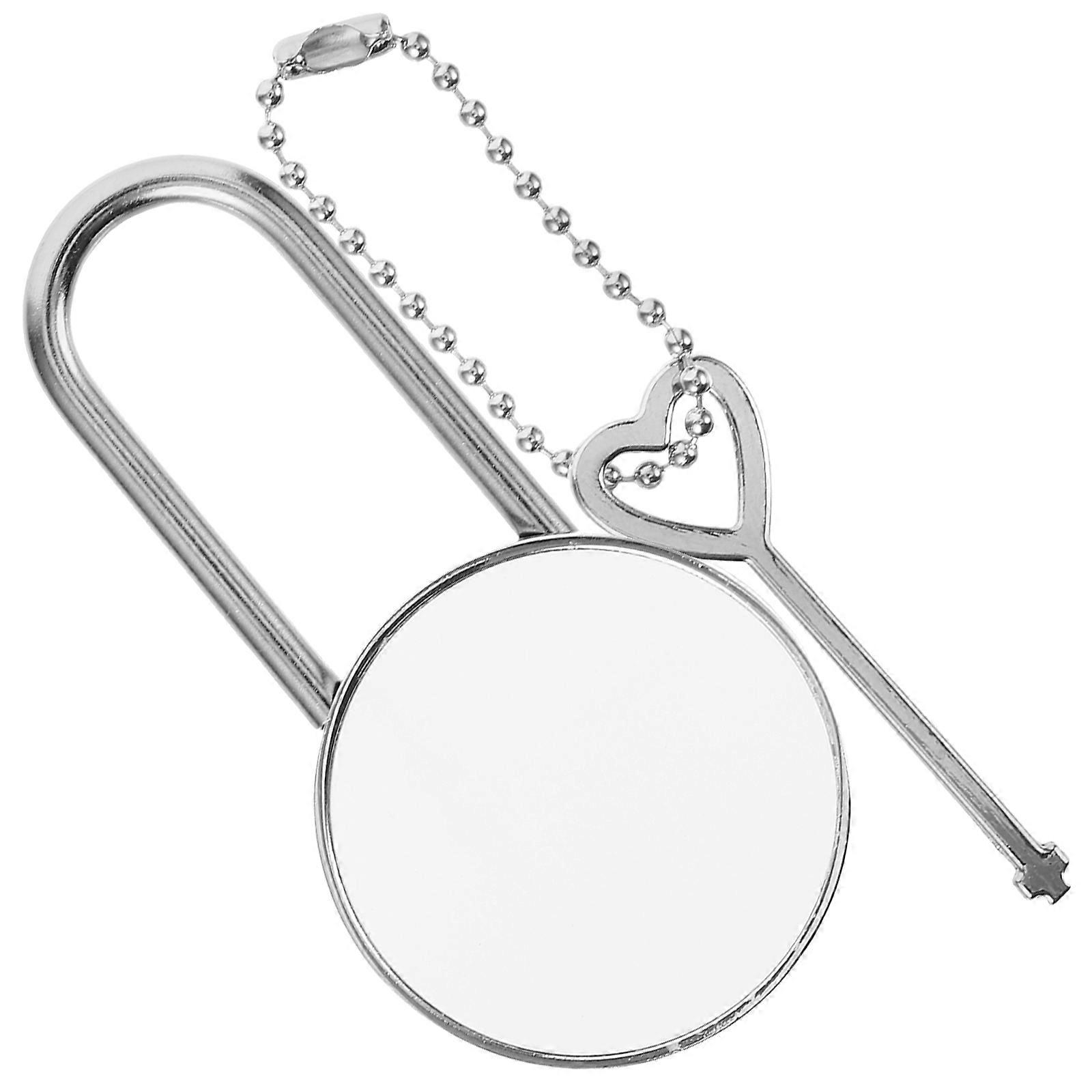 Heat Transfer DIY Lock Replacement Padlock Small Padlock with Key Metal