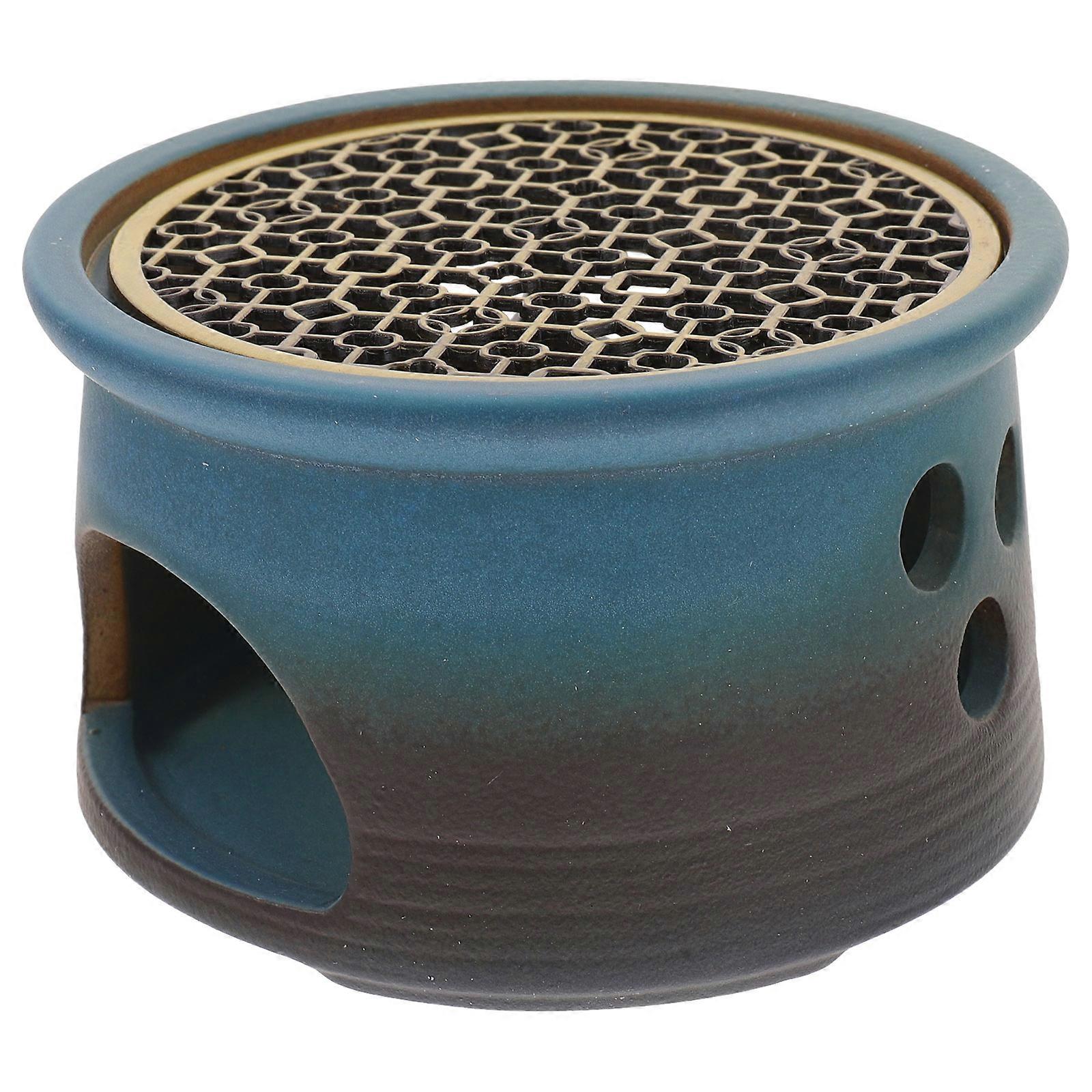 Ceramic Teapot Heater for Candle Wax Melting 2Pcs Set