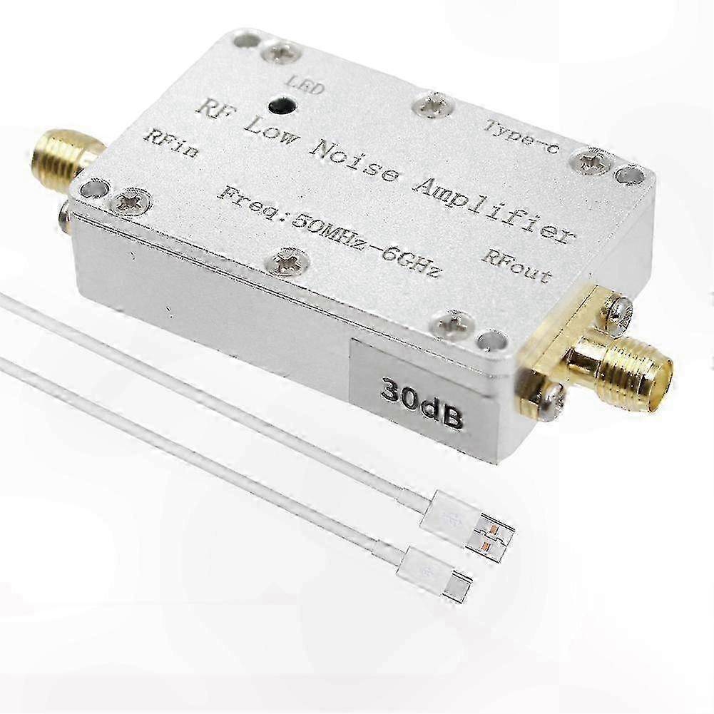 Low Noise Amplifier for Broadband 50M-6GHz Signal Reception SDR VHF UHF FM Radio LNA Module Receiver Accessory