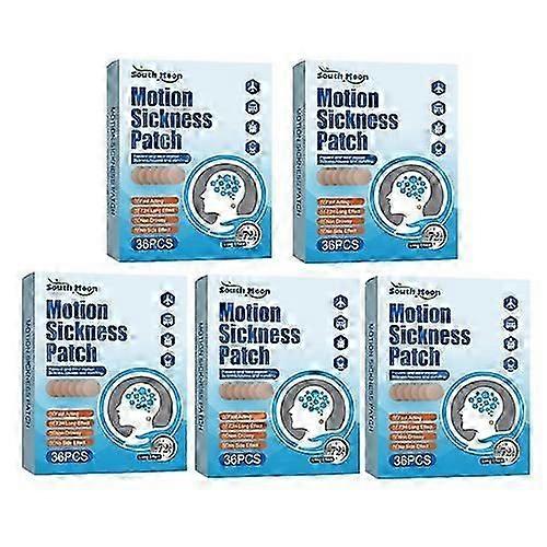1-5boxes Motion Sickness Patches For Car Boat Rides Cruise Airplane Trips