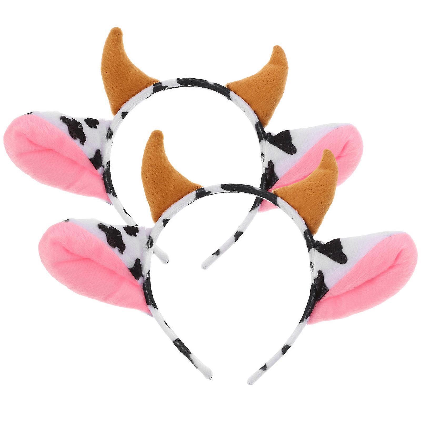 Cow Pattern Headdress for Children Multi Colored 2Pcs