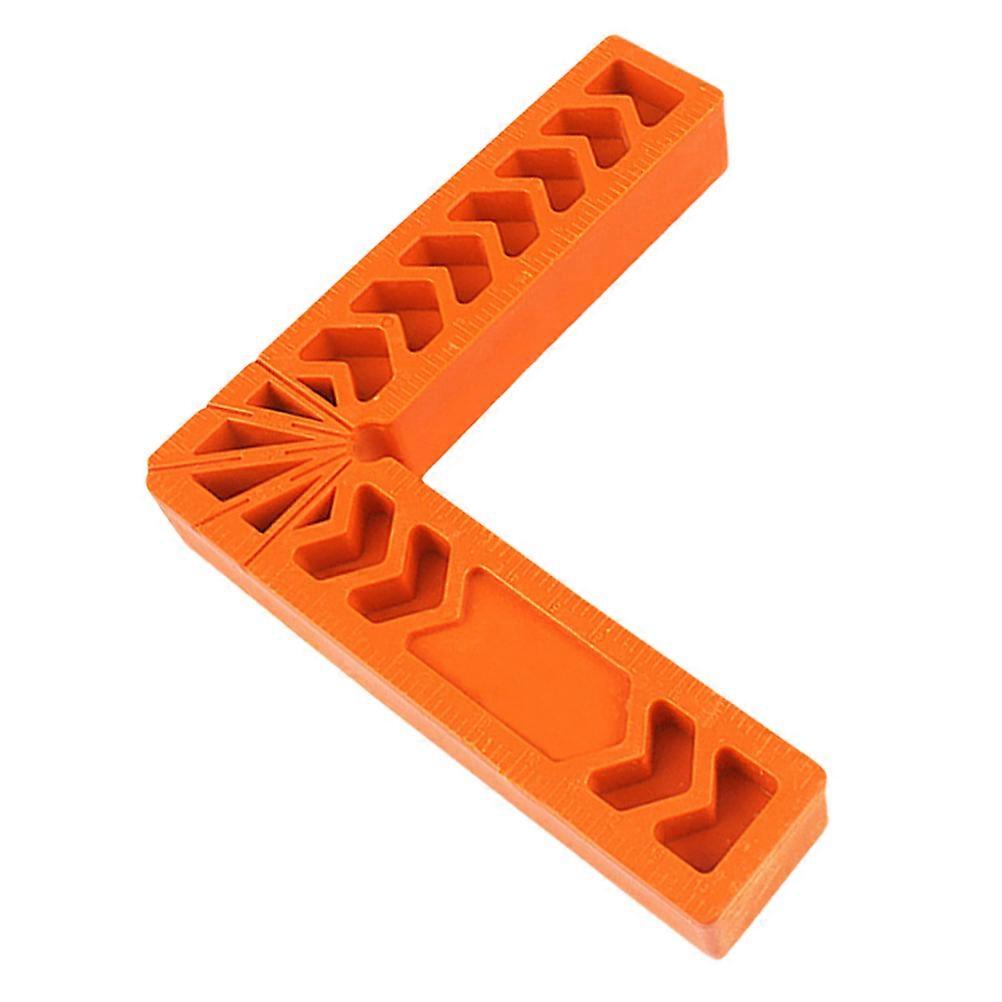 Auxiliary Positioner Right Angle Ruler for Measurement 2Pcs Plastic Orange
