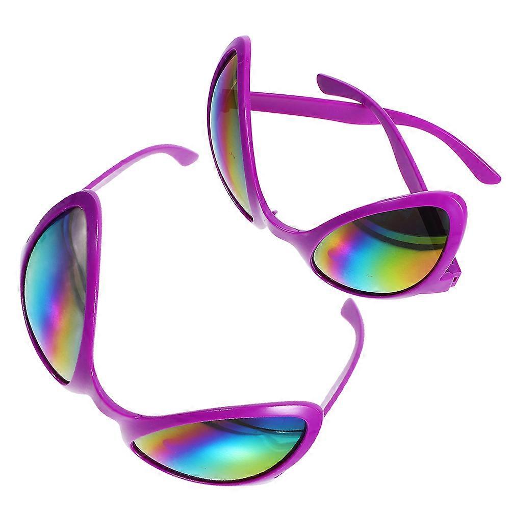 Glasses for Decor 2Pcs Funny Plastic Eyeglasses Set