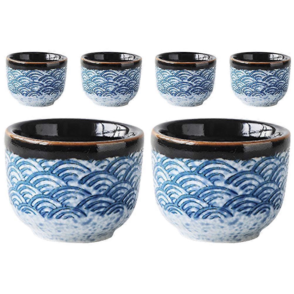 Multi-function Teaware 18Pcs Japanese Style Tea Cups Designed For Office And Household Use Featuring Round Shape