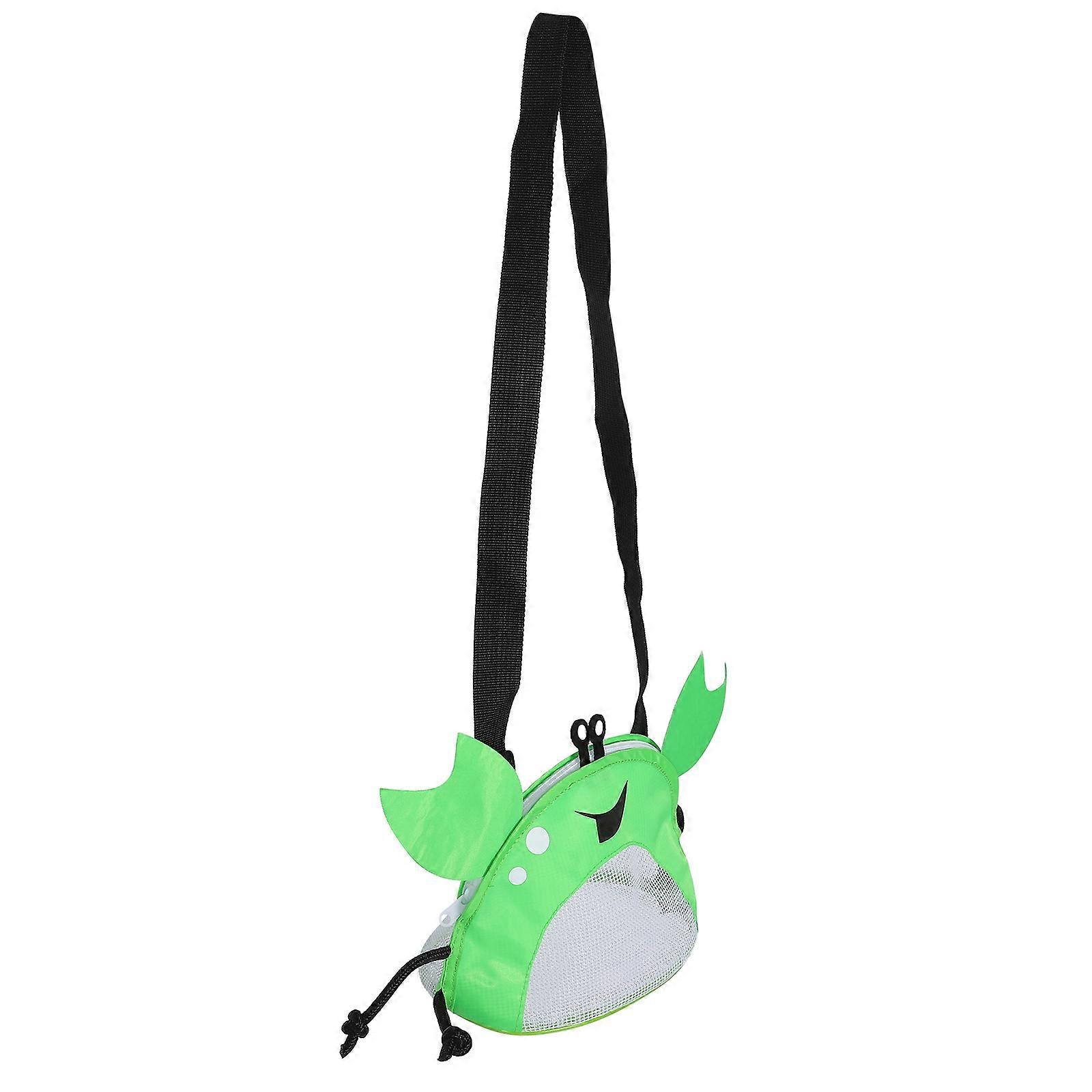 Kids Beach Bag Crab Design for Toy Organizing 5Pcs Mesh Shell Bags