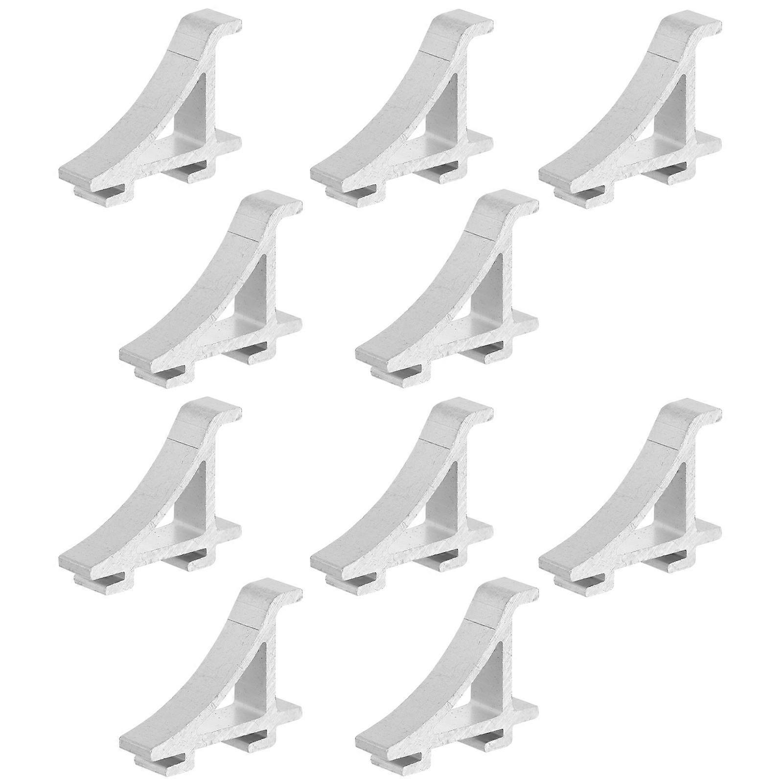 Freezer Clamp Aluminum Refrigerator Shelf Support Hooks with 50Pcs