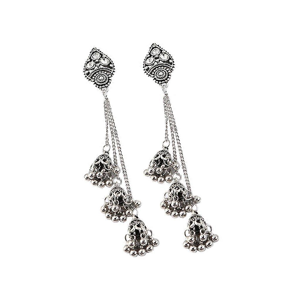 Exaggerated Lantern Earring Dangle Earrings for Women 3Pairs Silver