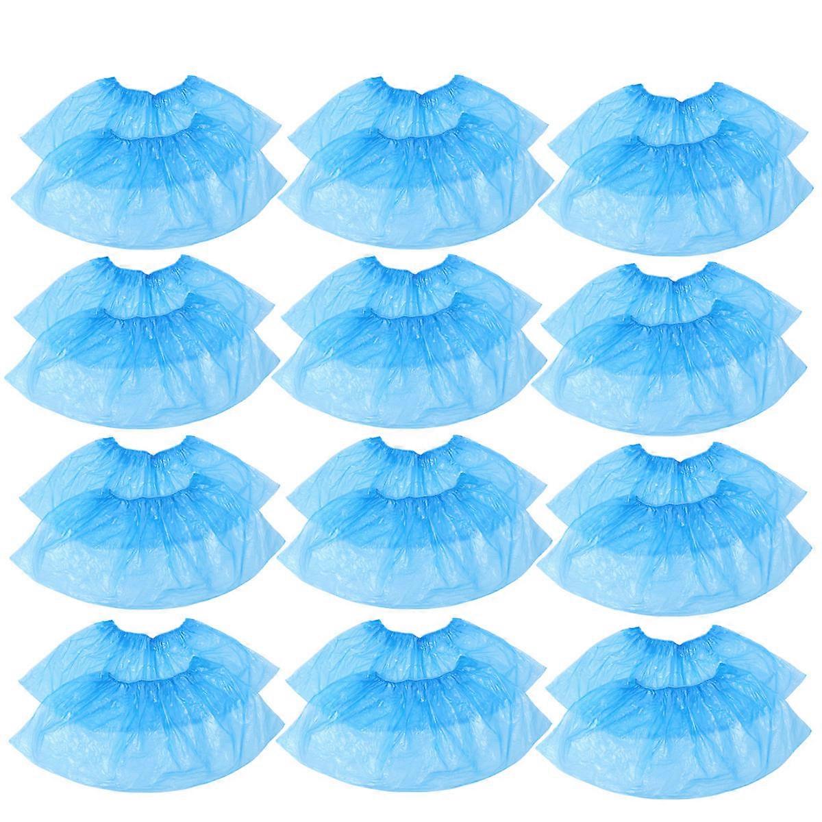 Polyethylene Disposable Shoe Covers Plastic for Carpet Cleaning 100Pcs