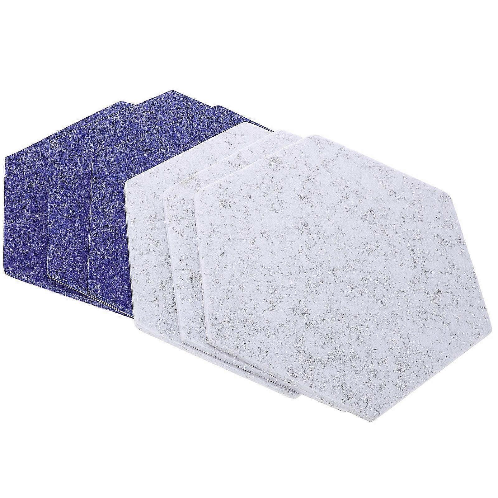 Felt Bulletin Board Hexagon Shape Modern Elegance Design For Organizing Notices Messages Home Office Tack Memos Pin Board 6Pcs